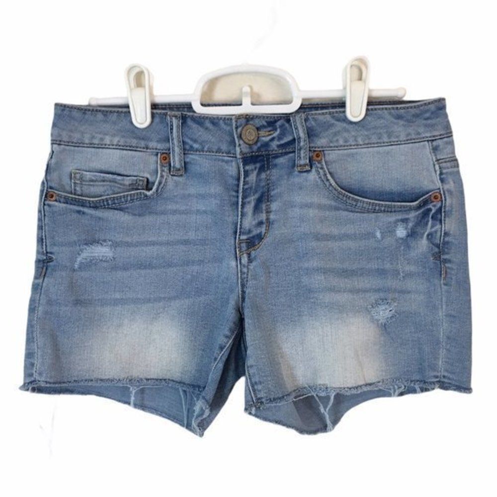 Aeropostale Denim Jean Shorts Cut Offs Blue Women’s Size 2 Measures 27x3.5